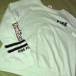 Mint Green PINK Sweatshirt